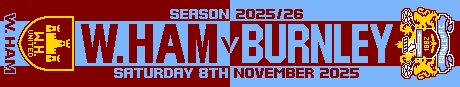 West Ham v Burnley scarf